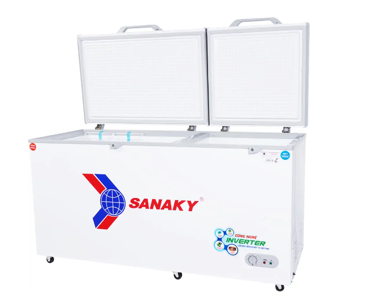 Tủ Đông Mát Sanaky Inverter VH6699W3 485 Lít